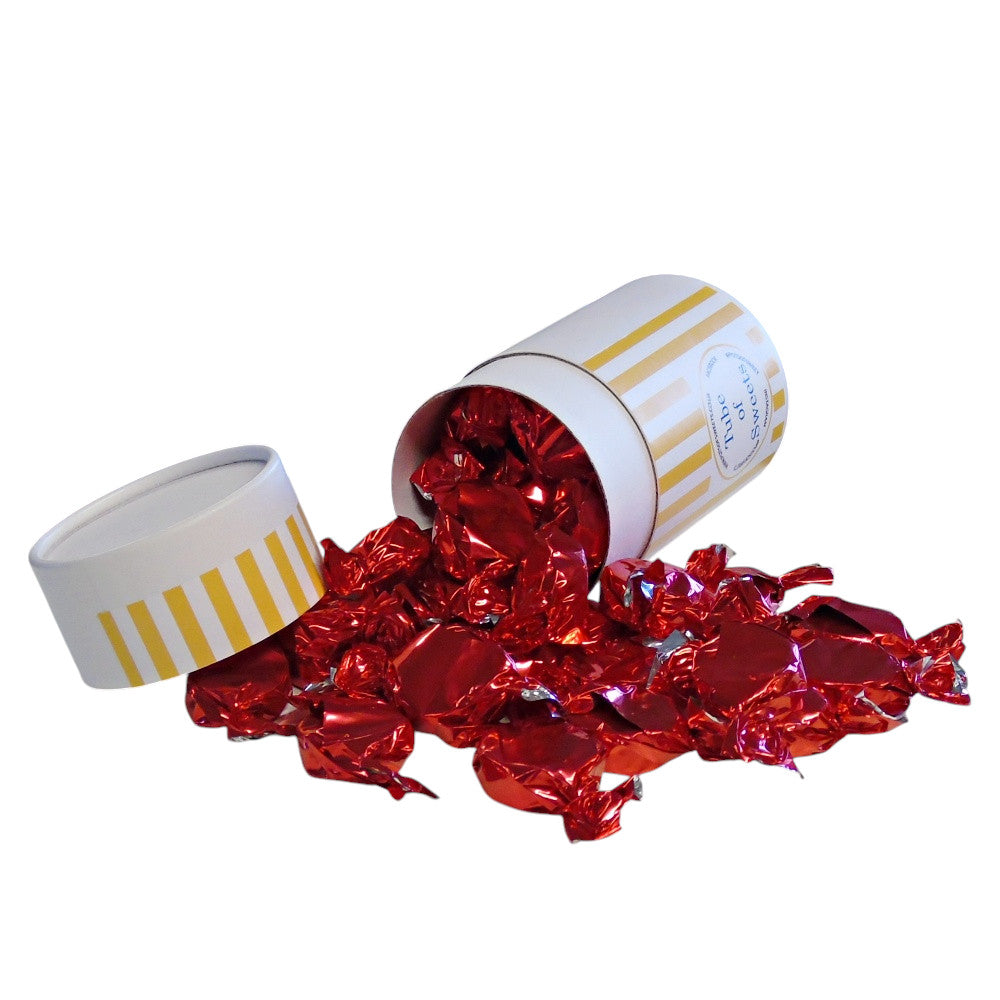 200g Tube of Buchanan Raspberry Caramel Toffee