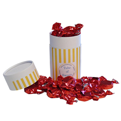 200g Tube of Buchanan Raspberry Caramel Toffee