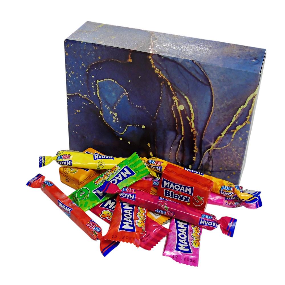 350g Rectangular Box of Maoam Joystix, Bloxs, Strips Fruit Chews Sweets