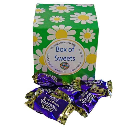 250g Flower Pattern Box of Walkers Double Dipped Chocolate Toffee