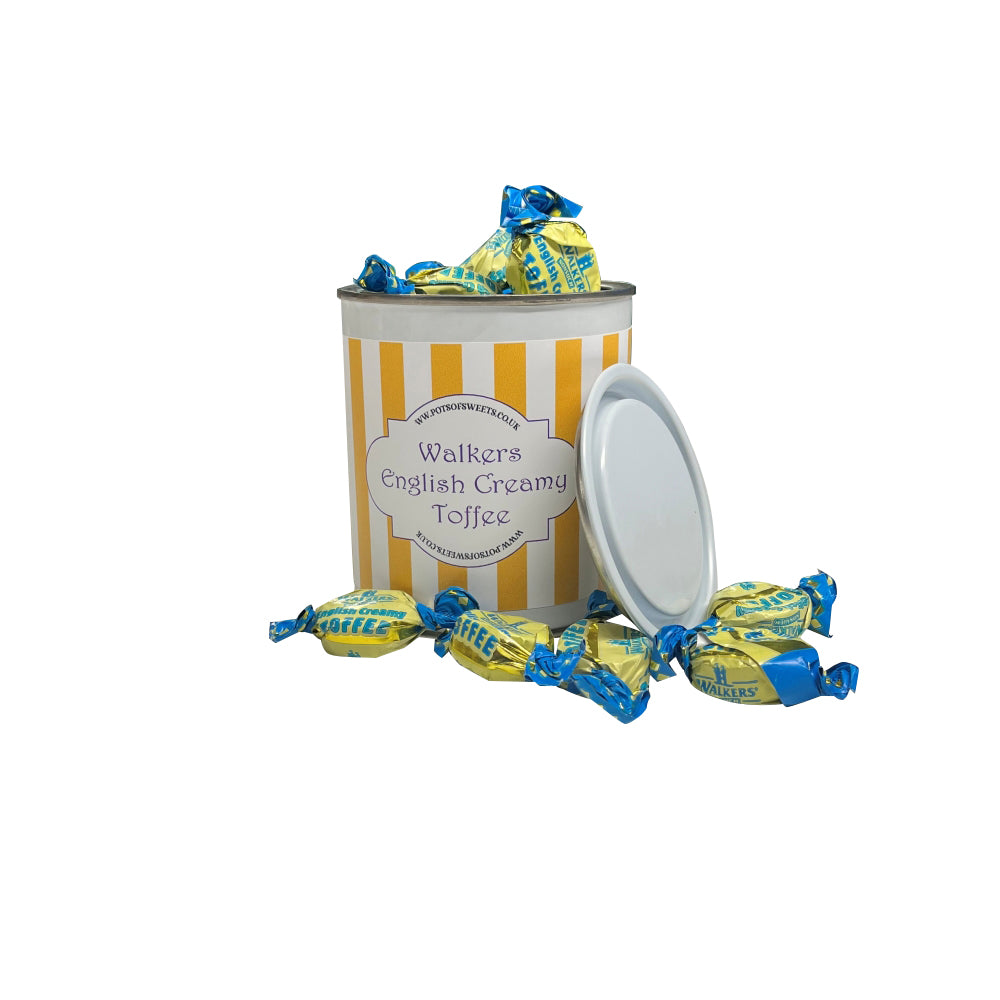 250g Paint Pot Tin English Creamy Toffees