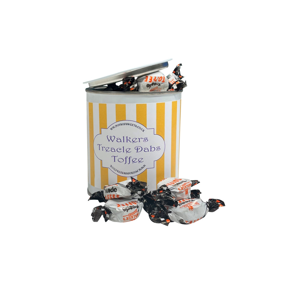 250g Paint Pot Tin of Walkers Treacle Dabs Toffees