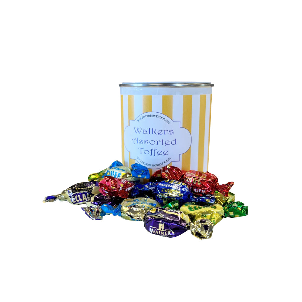 250g Paint Pot Tin of Walkers Assorted Toffees