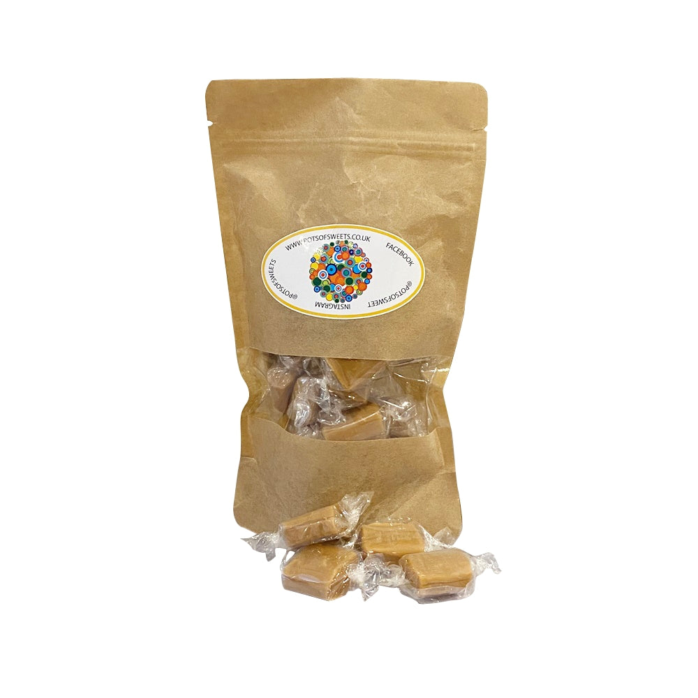 250g Pouch of Bristows Salted Caramel Fudge