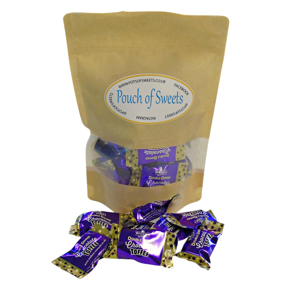 250g Pouch of Walkers Double Dipped Chocolate Toffee