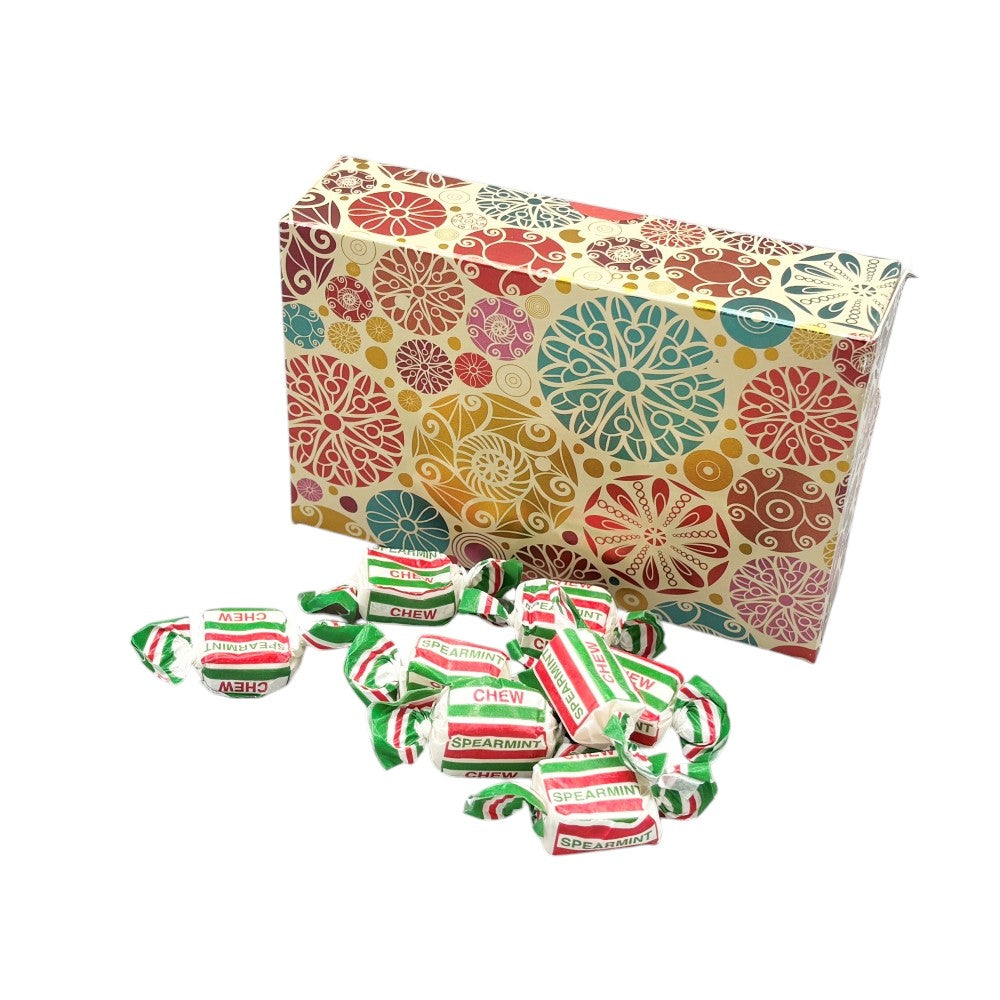 250g Rectangular Patterned Box of Spearmint Chews
