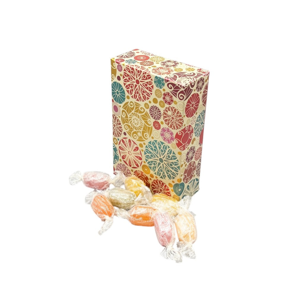 250g Rectangular Box Pattern of Sugar Free Fruit Drops