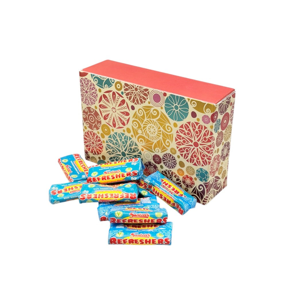 250g Rectangular Patterned Box of Swizzles Refreshers