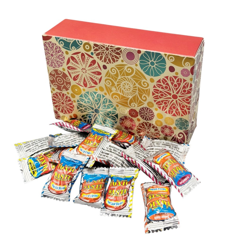 250g Rectangular Box Blossom Pattern of Toxic Waste Nuclear Fusion Super Sour Sweets