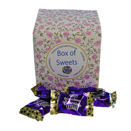 250g Flower Pattern Box of Walkers Double Dipped Chocolate Toffee