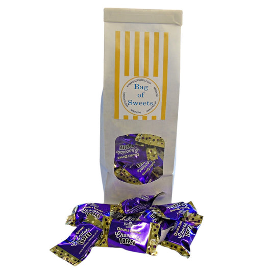 250g Tin Tie Bag of Walkers Double Dipped Chocolate Toffee