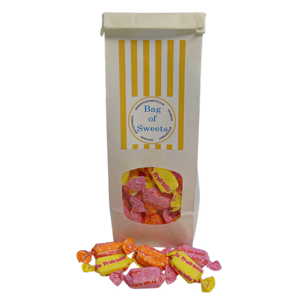 250 g süßes Beutelglas mit saftigen Frucht-Kaubonbons von Fruitella