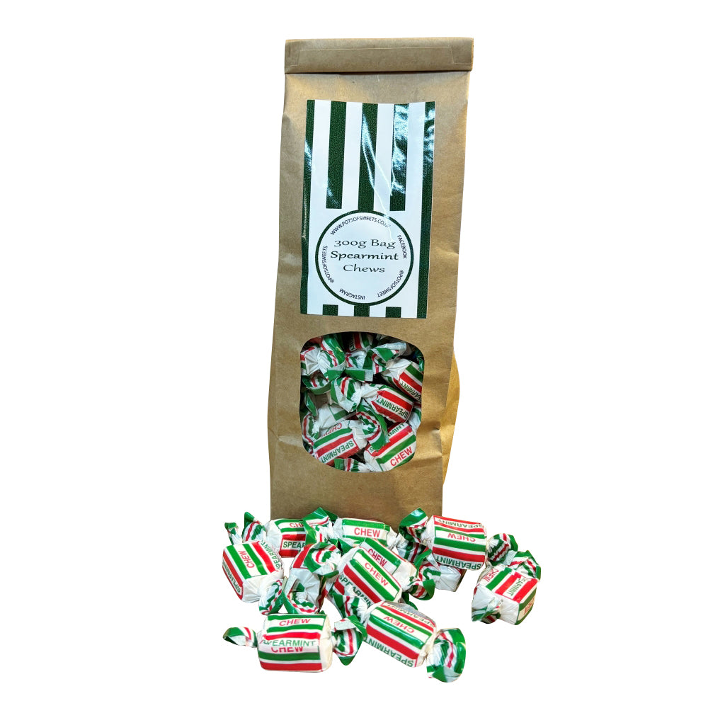 300g Bag of Spearmint Chews Mint Chews