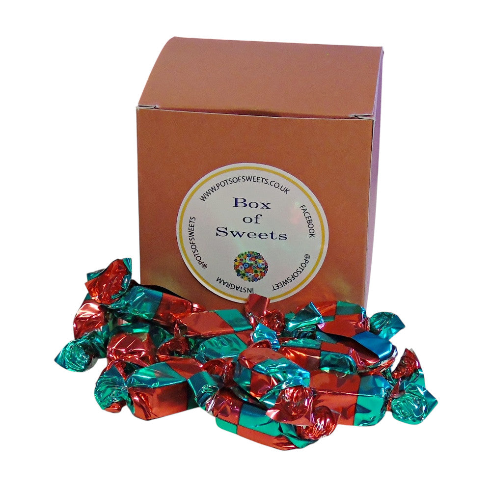 300g Square Coloured Box of Buchanan Chocolate Italian Creams