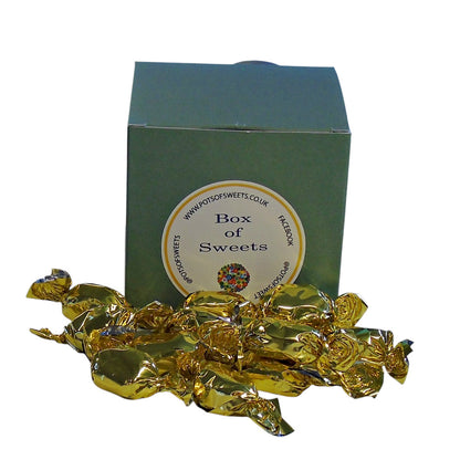 300g Coloured Square Box of Buchanan Butterscotch