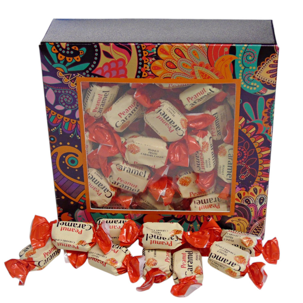 300g Square Window Box of YUMMYs Peanut Caramel Chews