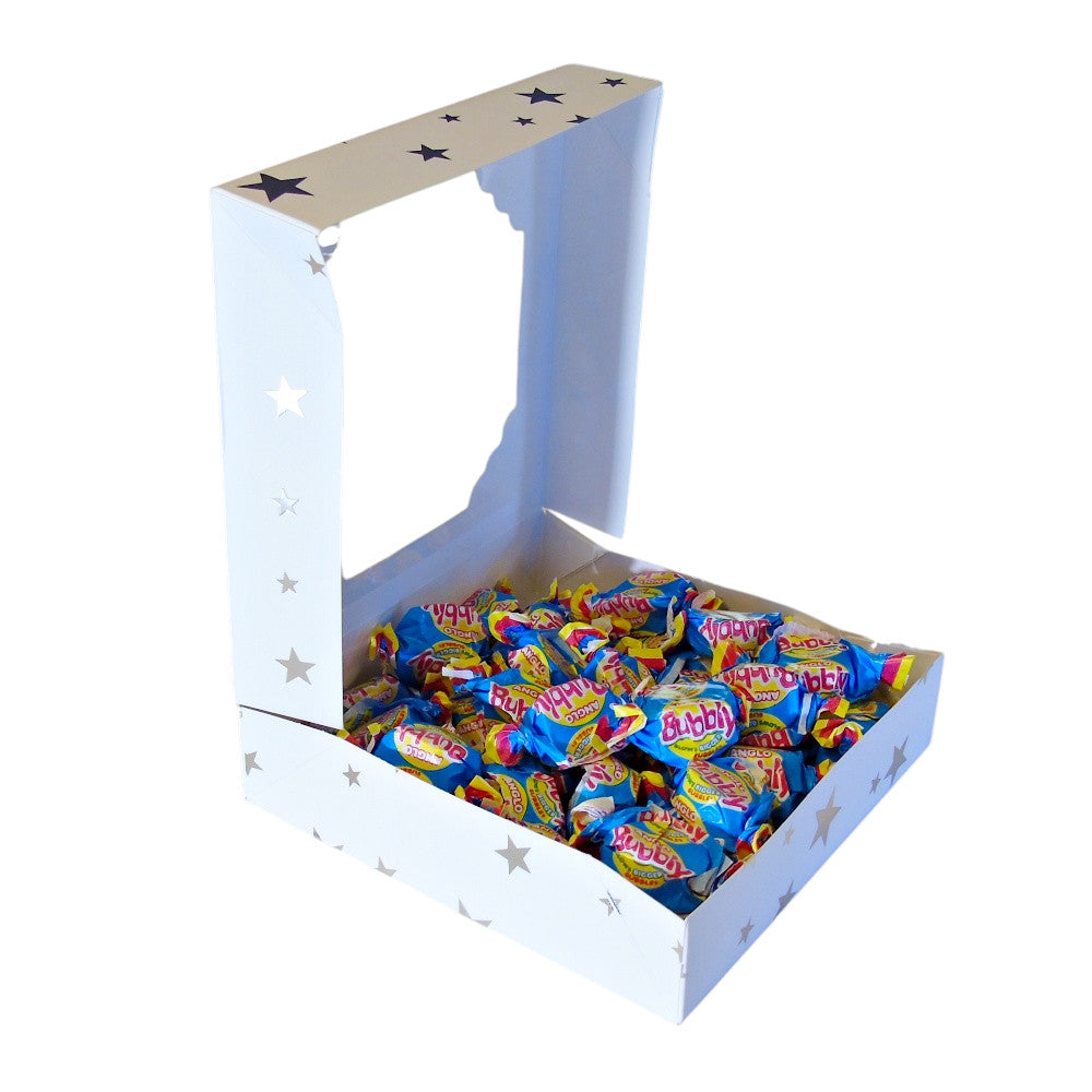 300g Square Window Star Pattern Box of Anglo Bubble Bubblegum