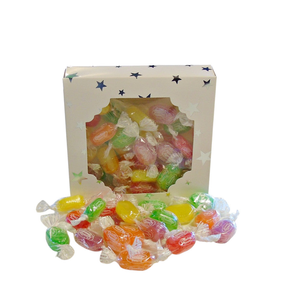 300g Square Window Star Pattern Box of Sherbet Fruits