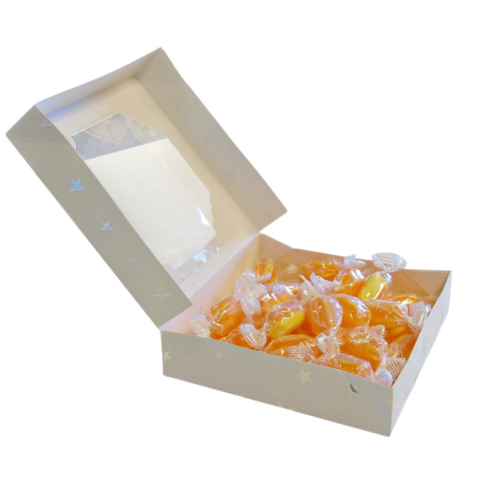 300g Square Window Star Pattern Box of Sherbet Pineapple Sweets