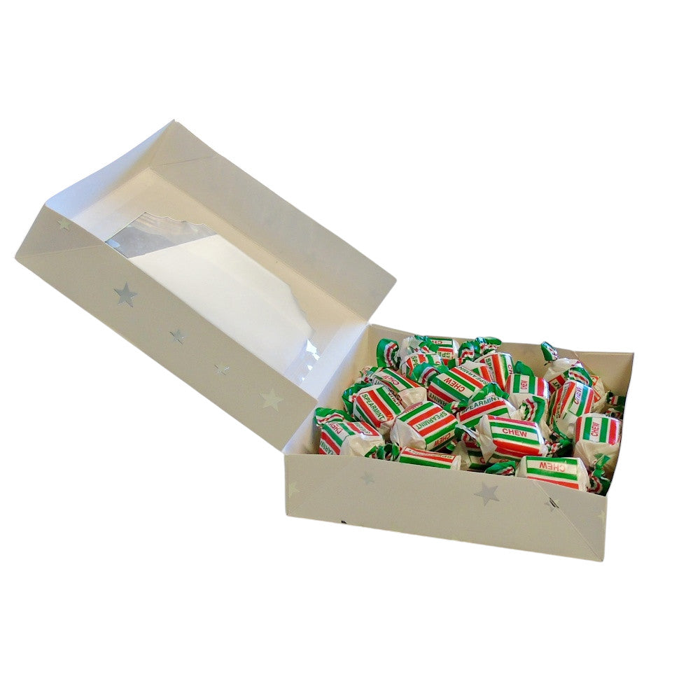 300g Square Window Star Pattern Box of Spearmint Chews