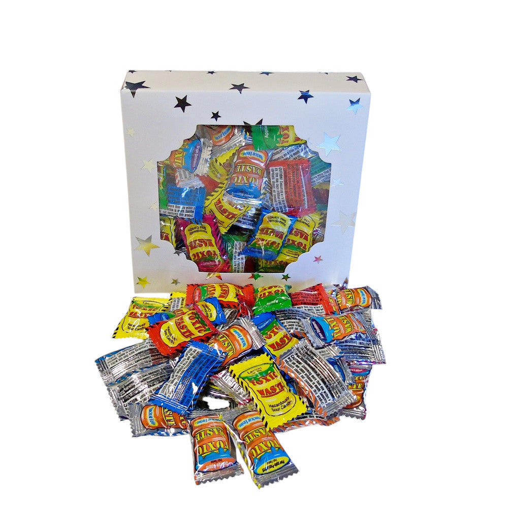 300g Square Window Star Pattern Box of Toxic Waste and Nuclear Waste Super Sour Sweet Mix