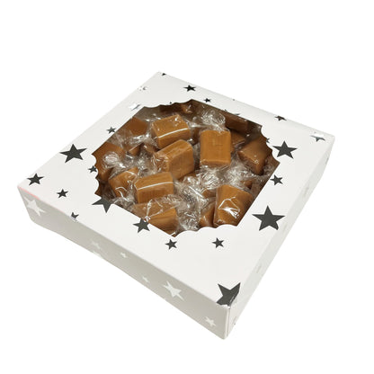 300g Square Star Patterned Box of Bristows Fudge