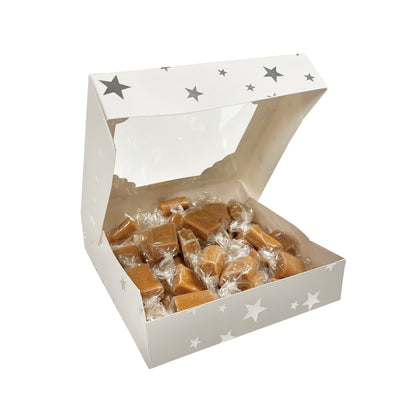 300g Square Star Patterned Box of Bristows Fudge