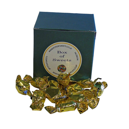 300g Coloured Square Box of Buchanan Butterscotch