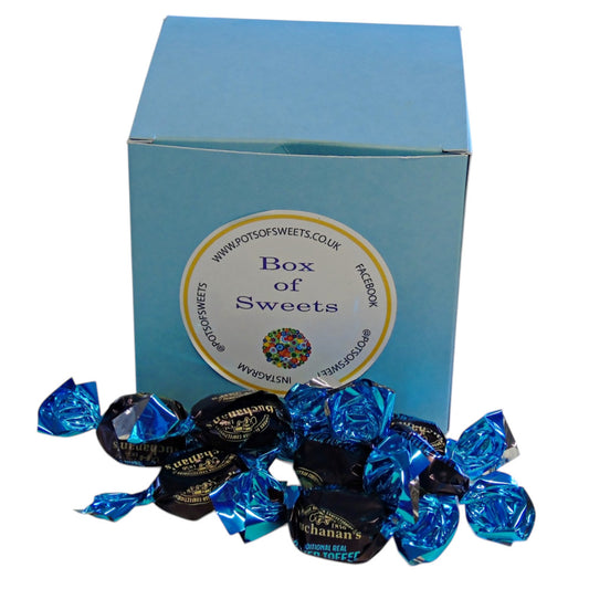 300g Square Coloured Box of Buchanans Butter Toffee