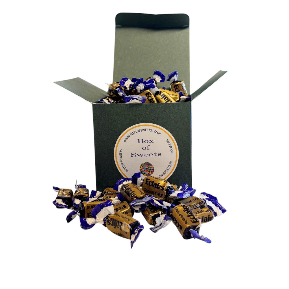 300g Square Box of Sugar Free Chocolate Eclairs