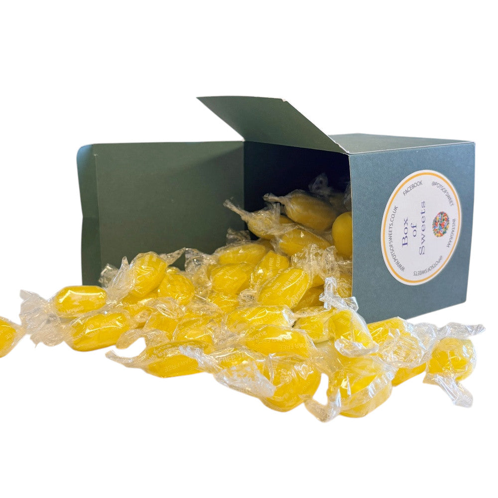 300g Square Box of Sugar Free Sherbet Lemons