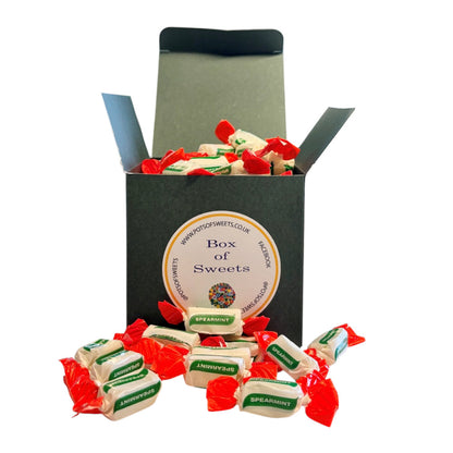 300g Square Box of Sugar Free Spearmint Chews