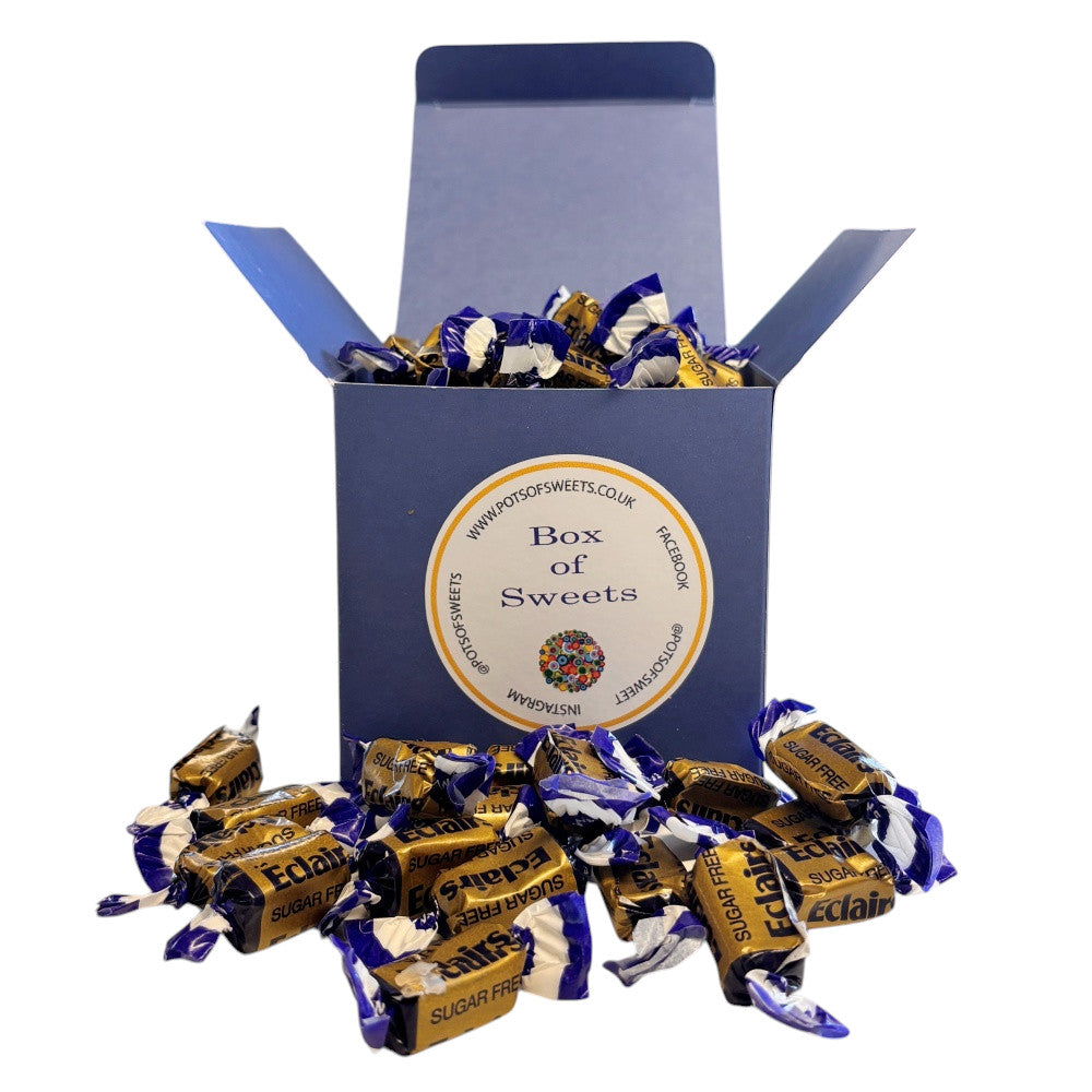 300g Square Box of Sugar Free Chocolate Eclairs