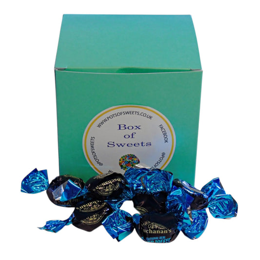 300g Square Coloured Box of Buchanans Butter Toffee
