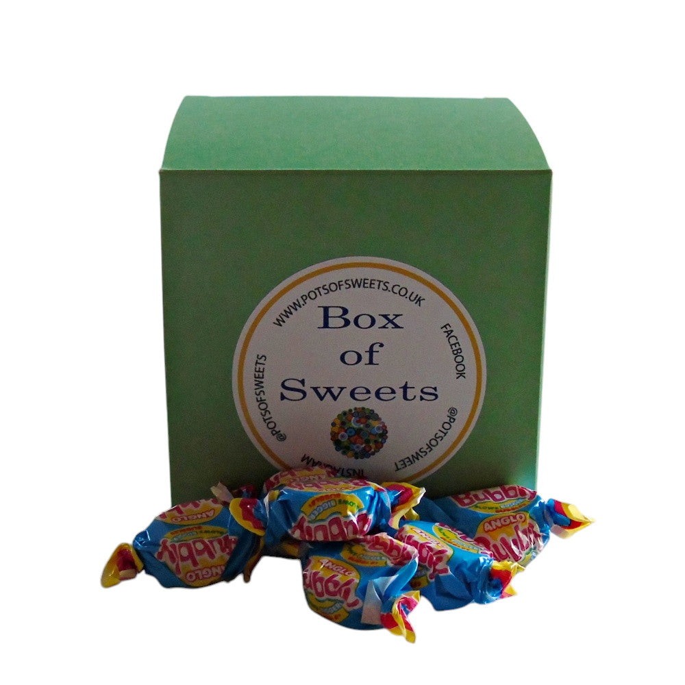 300g Square Box of Anglo Bubble Bubblegum