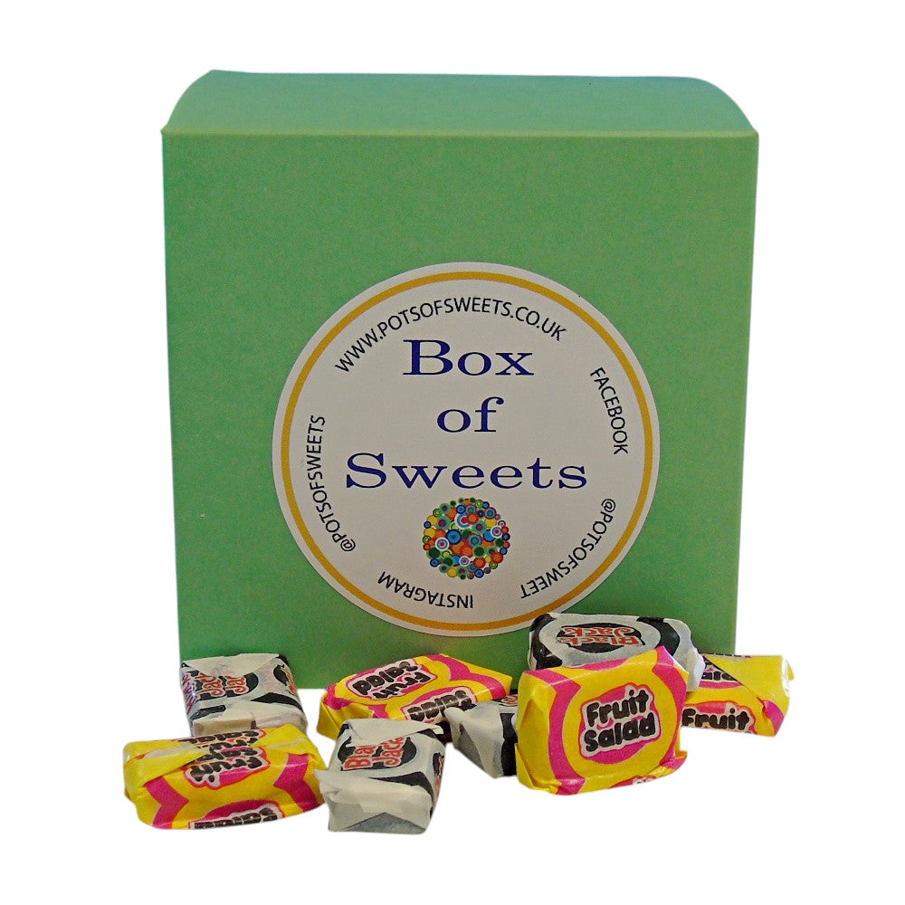 300g Square Box of Black Jacks and Fruit Salads