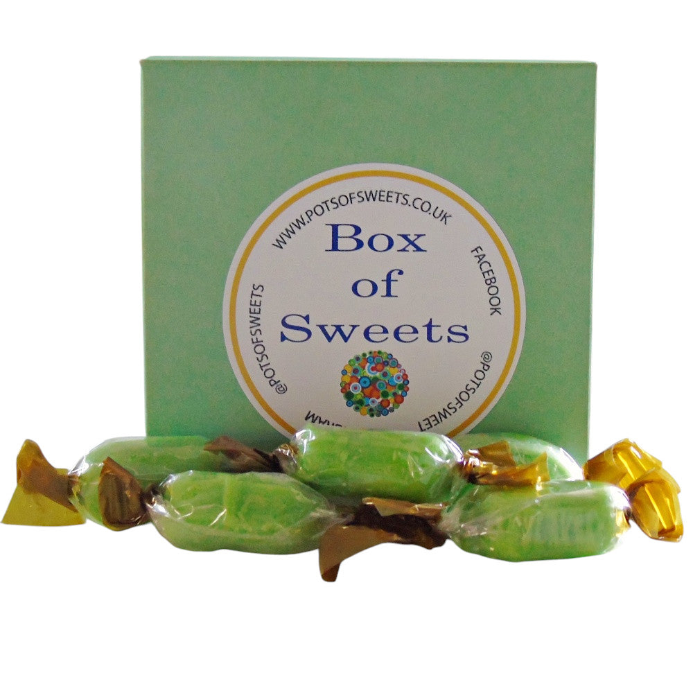 300g Square Box of Hard Boiled Chocolate Limes Sweets