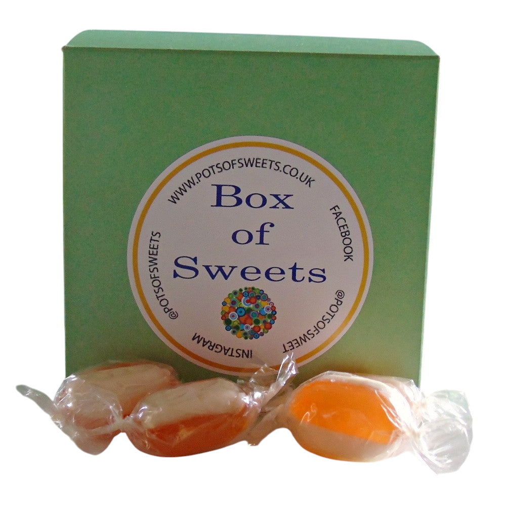 300g Square Coloured Box of Iron Brew Humbugs