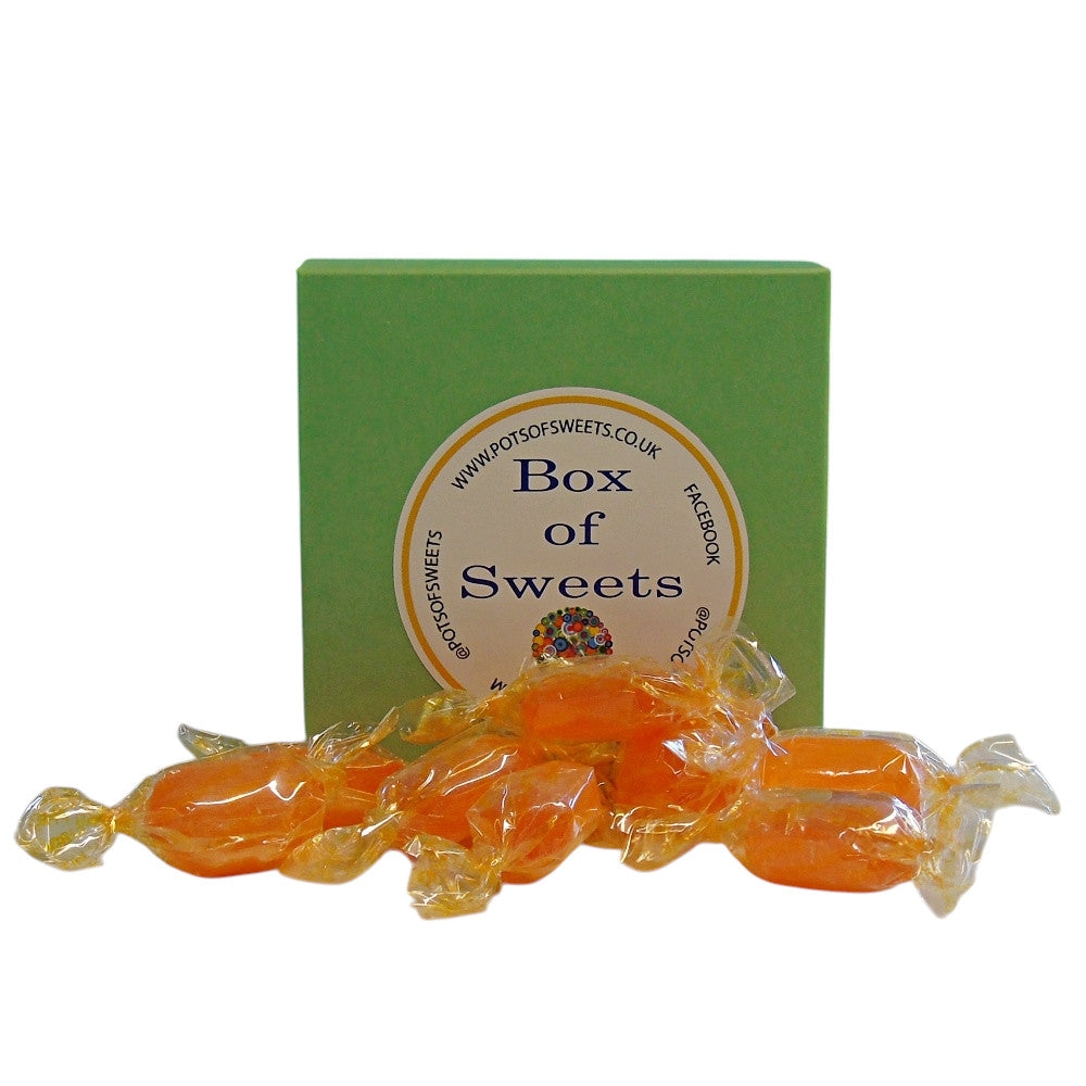 300g Square Coloured Box of Sugar Free Barley Sugar Hard Boiled Sweets