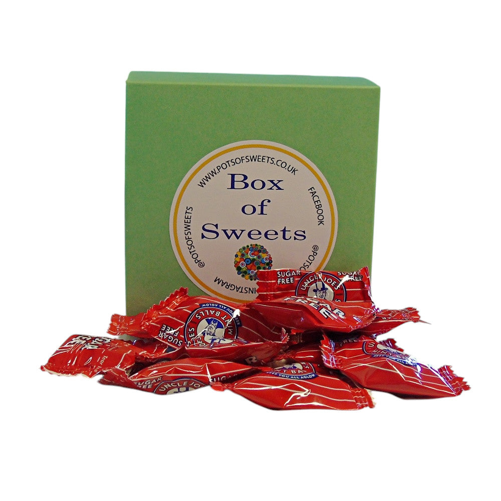 300g Square Coloured Box of Uncle Joes Sugar Free Mints