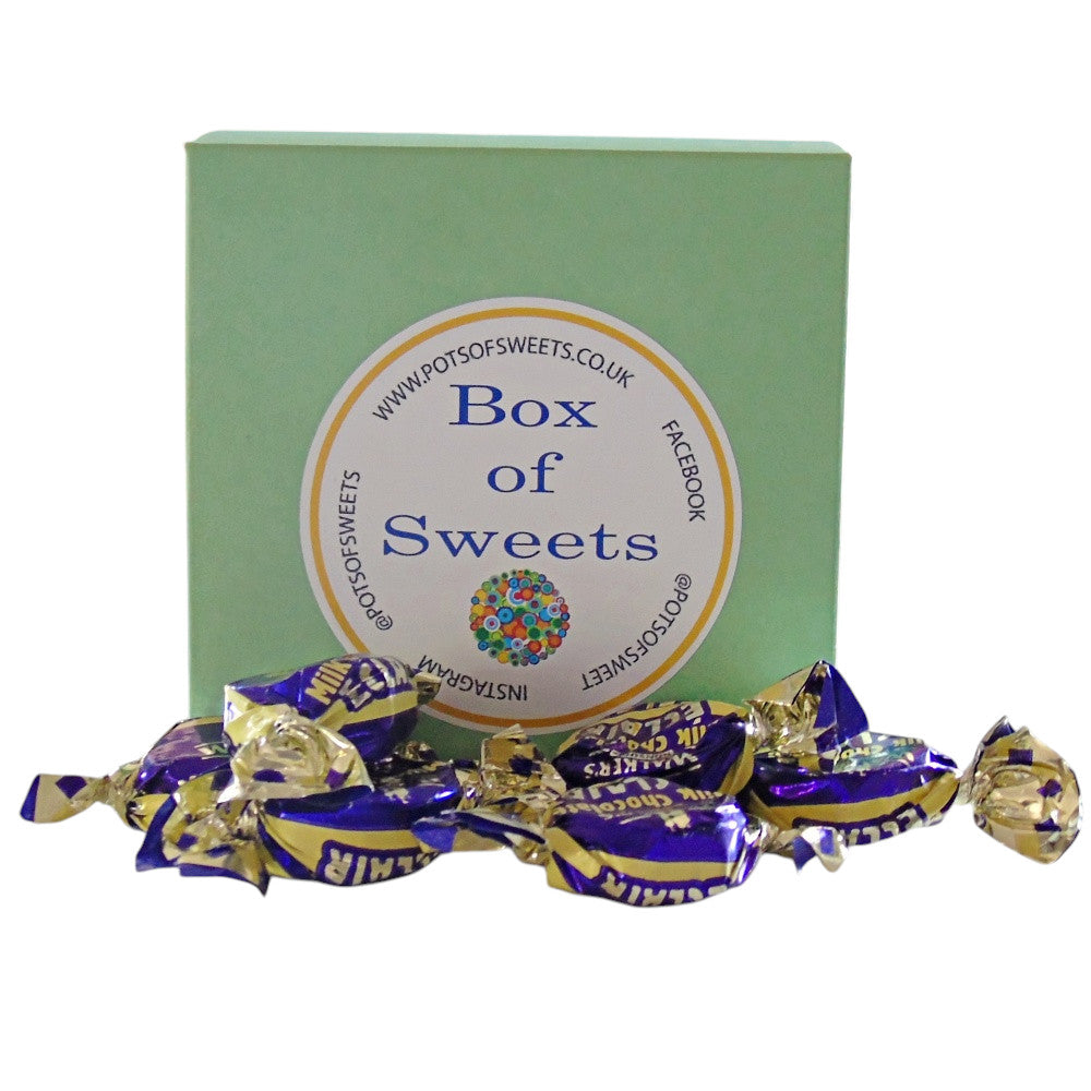 300g Square Box of Walkers Milk Chocolate Eclairs