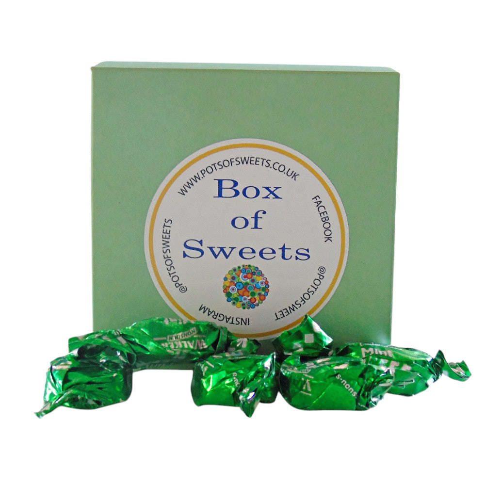 300g Square Box of Walkers Mint Toffee