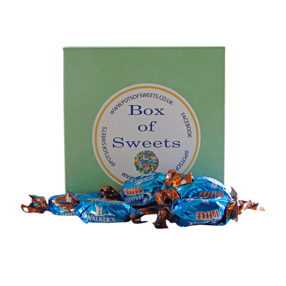 300g Square Box of Walkers Salted Caramel Toffee