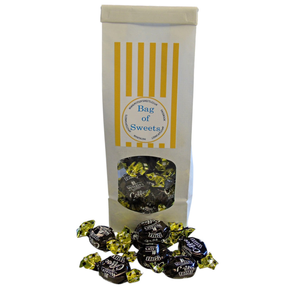 Sachet de 300 g de bonbons au caramel et au café Walkers individuels