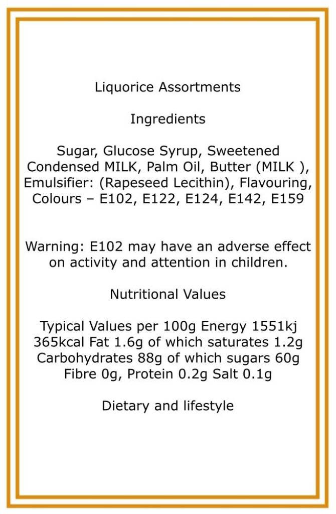 350g Rectangular Box of Buchanans Liquorice Assortment Sweets