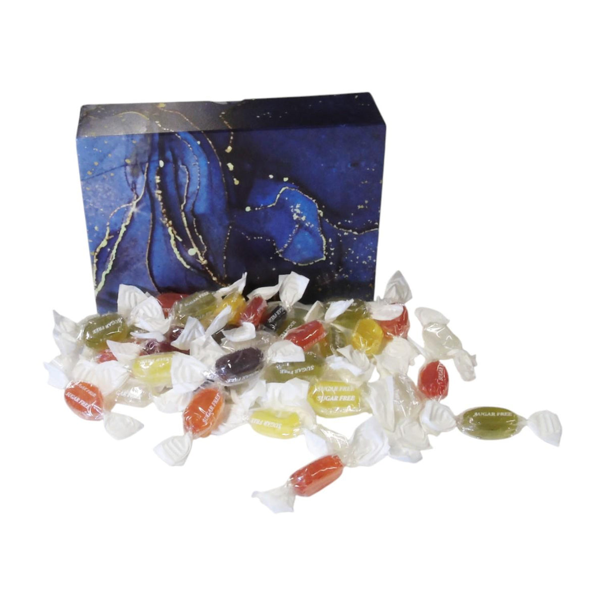 350g Rectangular Box of Sugar Free Fruit Drops