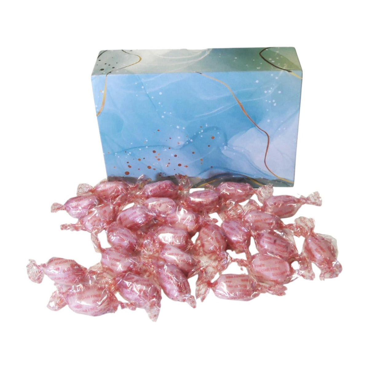350g Rectangular Box of Sugar Free Strawberry Sherbets Sweets