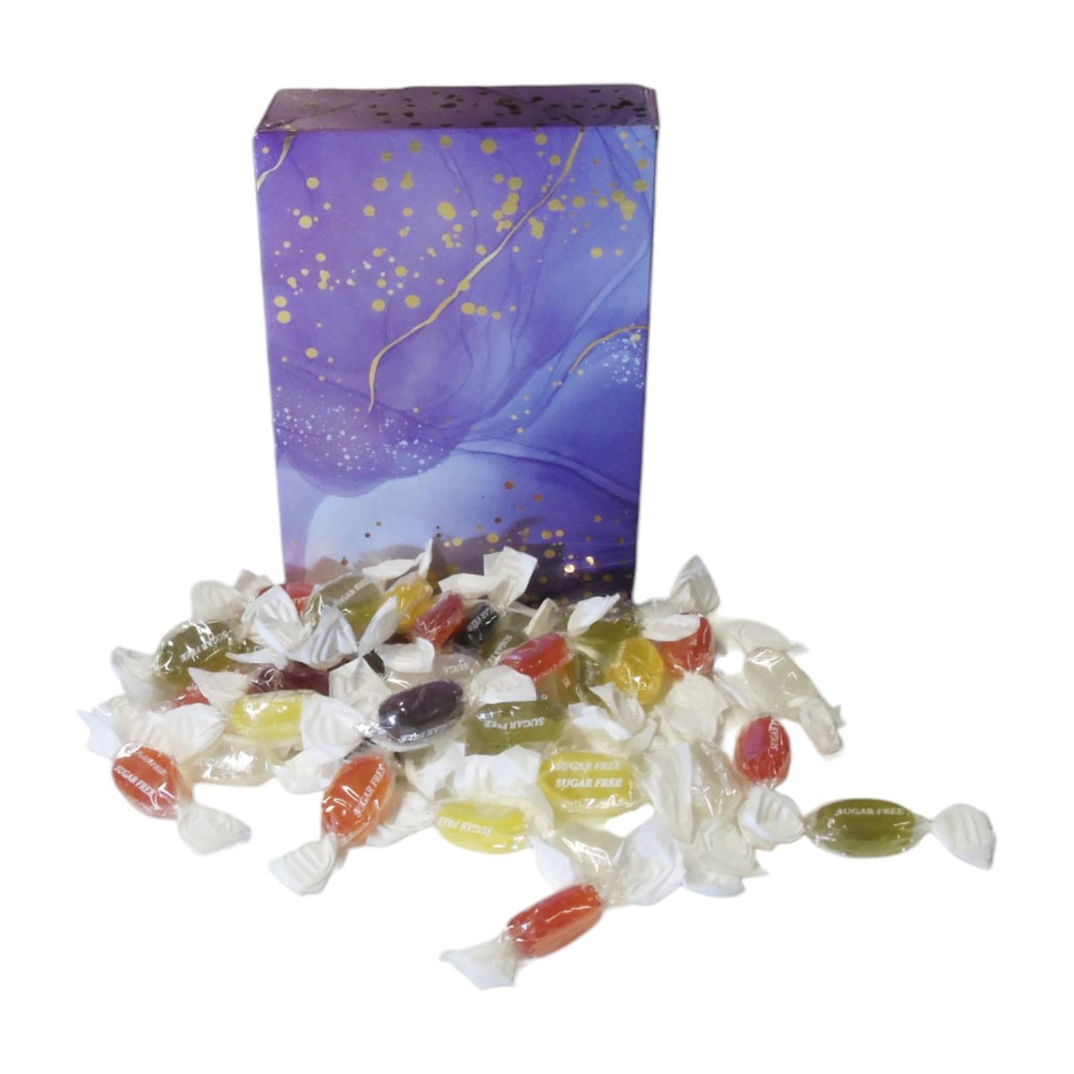 350g Rectangular Box of Sugar Free Fruit Drops