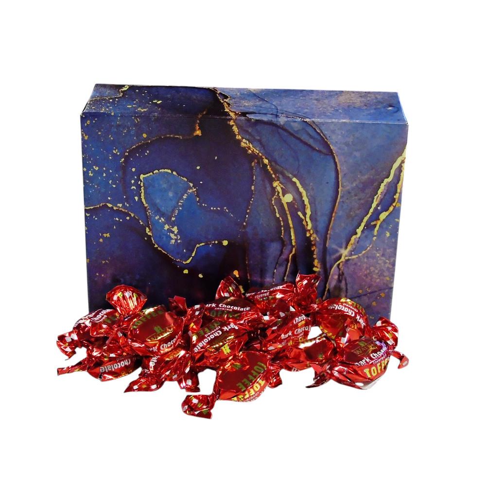 350g Rectangular Box of Walkers Dark Chocolate Toffee