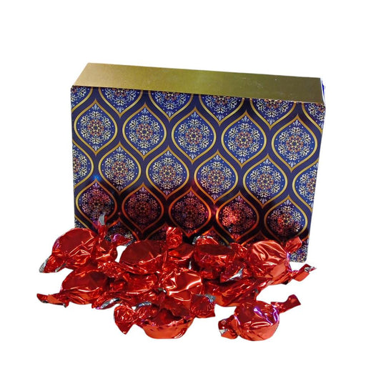 350g Rectangular Box of Buchanans Raspberry Caramel Toffee